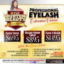Load image into Gallery viewer, Professional Eyelash Extension Course