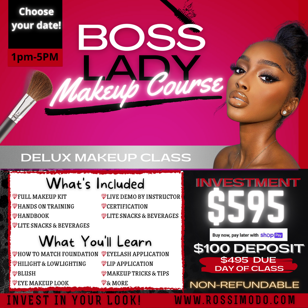 BOSS LADY MAKEUP CLASS! 1:1 or Group course option!
