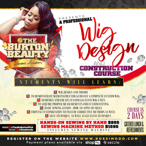 Professional Wig Design & Construction Course