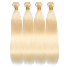 Load image into Gallery viewer, Blonde hair straight bundles
