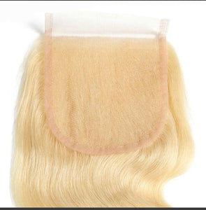 Blonde body wave Closures
