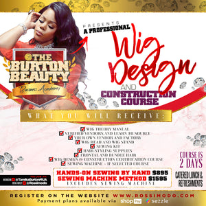 Professional Wig Design & Construction Course